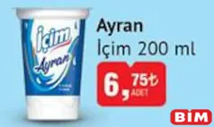 İÇİM AYRAN 200 ML